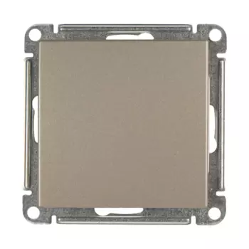 Переключатель встраиваемый Systeme Electric W59 Deco 1 клавиша, цвет платина