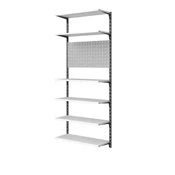 Перфопанель 80х20 см Spaceo, цвет белый, 2 шт.