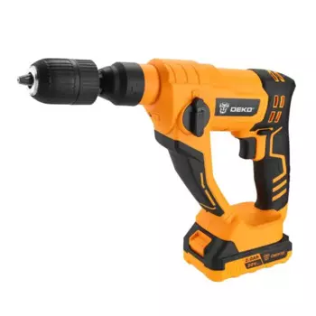 Перфоратор аккумуляторный SDS-plus Deko DKCH20 063-4412, 20 В Li-Ion 2x2 Ач, 1.2 Дж