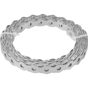 Перфорированная лента волна LV 12x0.75 5 м оцинкованная сталь цвет серый