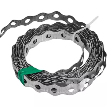 Перфорированная лента волна LV 17x0.75 5 м оцинкованная сталь цвет серебро