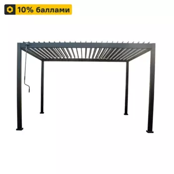 Пергола 3x4x2.5 м темно-серый алюминий