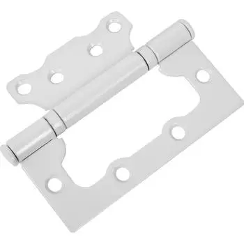 Петля-бабочка ПБ 100x51x2.5 мм сталь цвет белый цинк 1 шт.