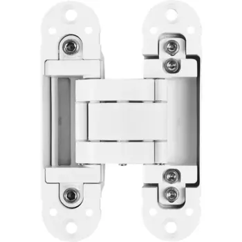 Петля дверная скрытая 120x30x30 мм ЦАМ цвет белый