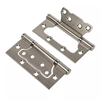 Петля дверная универсальная B2B 100-2S 100x75x2.5 мм сталь цвет никель