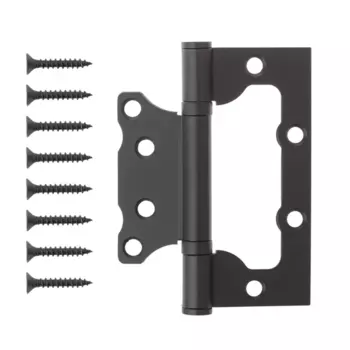 Петля дверная Vanger 100x75x2.3 мм сталь цвет черный