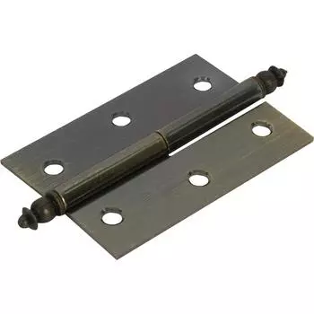 Петля мебельная карточная съёмная левая Amig 541 60x40 мм сталь цвет бронза