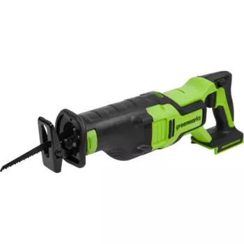 Пила сабельная аккумуляторная бесщеточная Greenworks GD24RS, 24 В Li-Ion, без АКБ и ЗУ