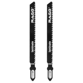 Пилка для электролобзика по дереву и ламинату Rage T101BR чистый рез, 2 шт.