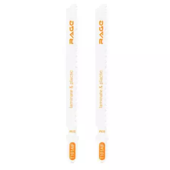 Пилка для электролобзика по дереву и ламинату Rage T101AIF чистый рез, 2 шт.