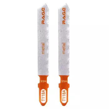 Пилка для электролобзика по стали Rage T118A чистый рез, 2 шт.