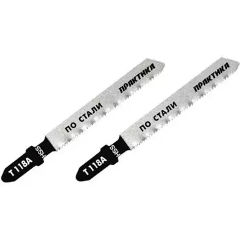 Пилка для лобзика для стали Практика 034-472 T118A, 2 шт.