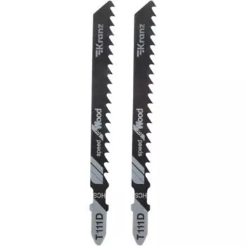 Пилка для лобзика по дереву Kranz KR-92-0319 быстрый рез, 2 шт.