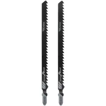 Пилка для лобзика по дереву Kranz T344D быстрый рез, 2 шт.