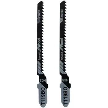 Пилка для лобзика по оргстеклу Kranz T119BO изогнутый рез, 2 шт.