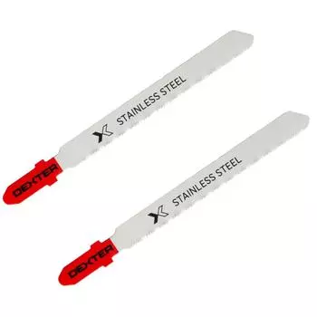 Пилка для электролобзика по металлу Dexter T118FS чистый рез 67 мм, 2 шт.