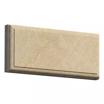 Пилястра рустовая Акушинский 36x16 см желтая