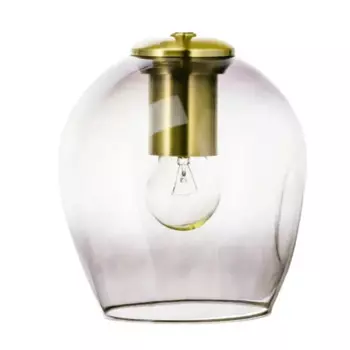 Плафон L1148 E27 стеклянный серый 14 см