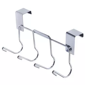 Вешалка на дверь AN52-94 4 крючка цвет хром