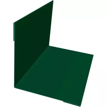 Планка для внутренних углов 50x50 мм 2 м 0.4 мм RAL 6005 зеленый