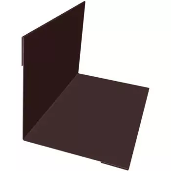 Планка для внутренних углов 50x50 мм 2 м 0.4 мм RAL 8017 коричневый
