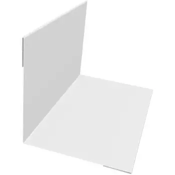 Планка для внутренних углов 50x50 мм 2 м 0.4 мм RAL 9003 белый