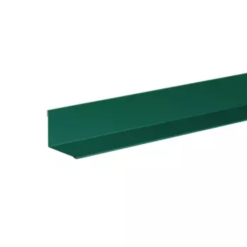Планка для внутренних углов 50x50 мм 2 м 0.4 мм зеленый RAL 6005