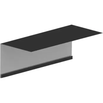 Планка карнизная 130x105 мм 2 м 0.4 мм 0.4 мм RAL 7024 серый