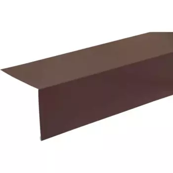Планка карнизная 130x105 мм 2 м 0.4 мм RAL 8017 коричневый