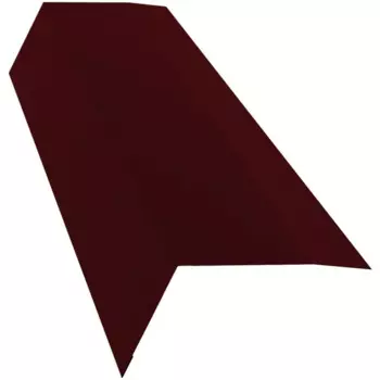 Планка карнизная 100x65 мм 2 м 0.4 мм RAL 3005 красный