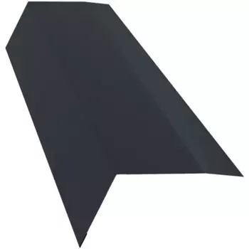Планка карнизная 100x65 мм 2 м 0.4 мм RAL 7024 графит