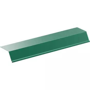 Планка карнизная 65x100x2000 мм 0.4 мм RAL 6005 зеленый