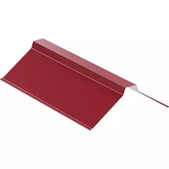 Планка конька плоского 30x115x2000 мм 0.4 мм RAL 3005 вишневый