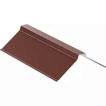 Планка конька плоского 30x115x2000 мм 0.4 мм RAL 8017 коричневый