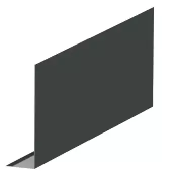 Планка лобовая 190x50 цвет темно-серый