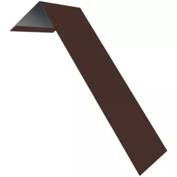 Планка лобовая с полиэтиленовым покрытием 2 м 190x50 0.45 мм цвет коричневый