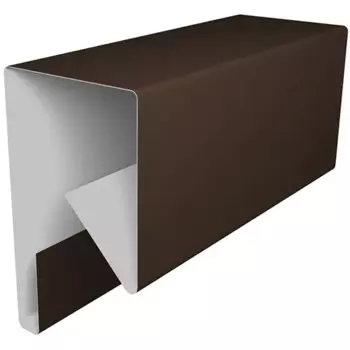 П-планка для профнастила С8 17x20 мм 2 м 0.4 мм RAL 8017 Коричневый