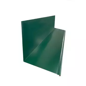 Планка примыкания верхняя 150x145 мм 2 м 0.4мм RAL 6005 Зеленый