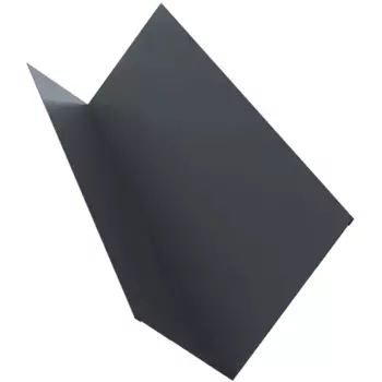 Планка примыкания верхняя 150x250 мм 2 м 0.45мм RAL 7024 Серый