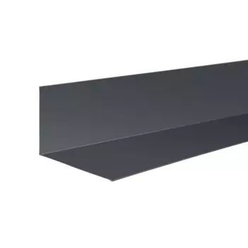 Планка примыкания верхняя 250x145 мм 2 м 0.4мм RAL 7024 Темно-серый