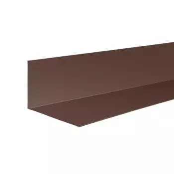 Планка примыкания верхняя 250x145 мм 2 м 0.4мм RAL 8017 Коричневый