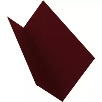 Планка примыкания верхняя 147x250 мм 2 м 0.4мм RAL 3005 Красный