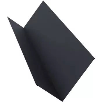Планка примыкания верхняя 147x250 мм 2 м 0.4мм RAL 7024 Темно-серый
