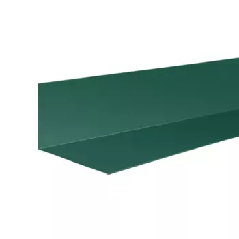 Планка примыкания верхняя 250x147 мм 2 м 0.4мм RAL 6005 Зеленый