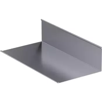 Планка примыкания нижняя 122x250x2000 мм 0.4 мм серый