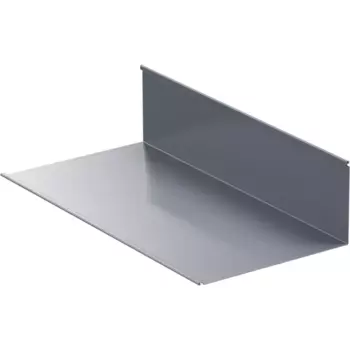 Планка примыкания нижняя 122x250x2000 мм 0.4 мм RAL 7024 темно-серый
