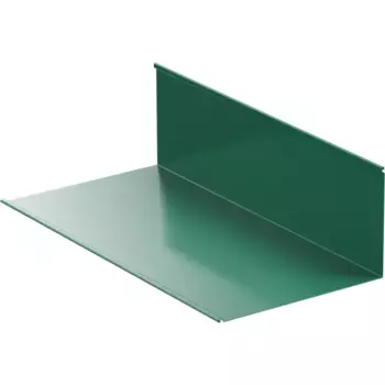 Планка примыкания верхняя 147x250x2000 мм 0.4 мм RAL 6005 зеленый