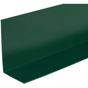 Планка примыкания верхняя 241x145 мм 2 м 0.4мм RAL 6005 Зеленый