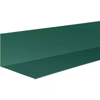 Планка примыкания верхняя 250x145 мм 2 м 0.4мм RAL 6005 Зеленый