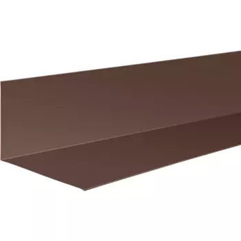 Планка примыкания верхняя 250x147 мм 2 м 0.4мм RAL 8017 Коричневый